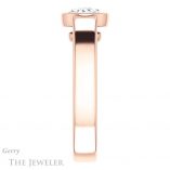 Oval Shaped Forever One Moissanite Engagement Ring #GTJ1056-oval-fo-r