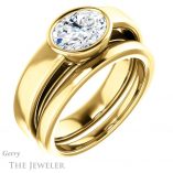 Oval Shaped Forever One Moissanite Engagement Ring #GTJ1056-oval-fo-y 6 Oval Shaped Forever One Moissanite Engagement Ring #GTJ1056-oval-fo-y