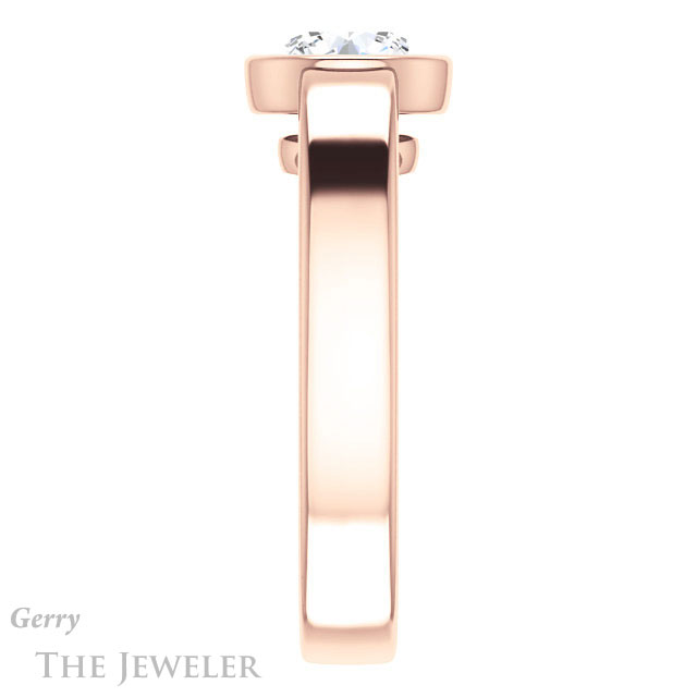 Round Cut Forever One Moissanite Engagement Ring #GTJ1056-round-fo-r 3 Round Cut Forever One Moissanite Engagement Ring #GTJ1056-round-fo-r