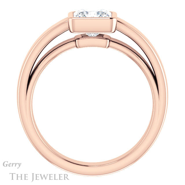 Princess Cut Forever One Moissanite Engagement Ring #GTJ1056-square-fo-r 2 Princess Cut Forever One Moissanite Engagement Ring #GTJ1056-square-fo-r