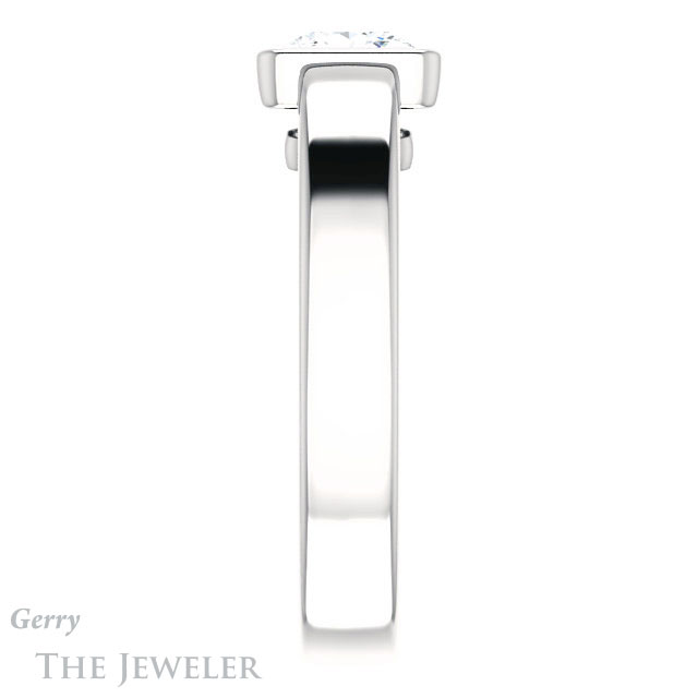 Princess Cut Forever One Moissanite Engagement Ring #GTJ1056-square-fo-w 3 Princess Cut Forever One Moissanite Engagement Ring #GTJ1056-square-fo-w