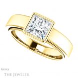 Princess Cut Forever One Moissanite Engagement Ring #GTJ1056-square-fo-y 5 Princess Cut Forever One Moissanite Engagement Ring #GTJ1056-square-fo-y