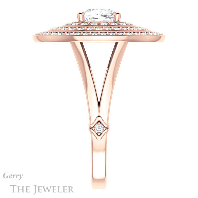 Cushion Cut Forever One Moissanite Engagement Ring #GTJ1057-cushion-fo-r 3 Cushion Cut Forever One Moissanite Engagement Ring #GTJ1057-cushion-fo-r