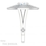 Oval Shaped Forever One Moissanite Engagement Ring #GTJ1057-oval-fo-w 3 Oval Shaped Forever One Moissanite Engagement Ring #GTJ1057-oval-fo-w