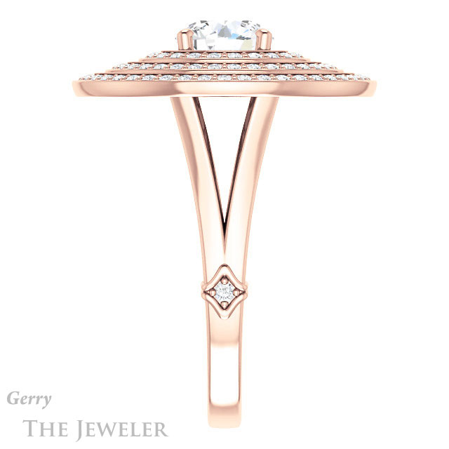 Round Cut Forever One Moissanite Engagement Ring #GTJ1057-round-fo-r 3 Round Cut Forever One Moissanite Engagement Ring #GTJ1057-round-fo-r