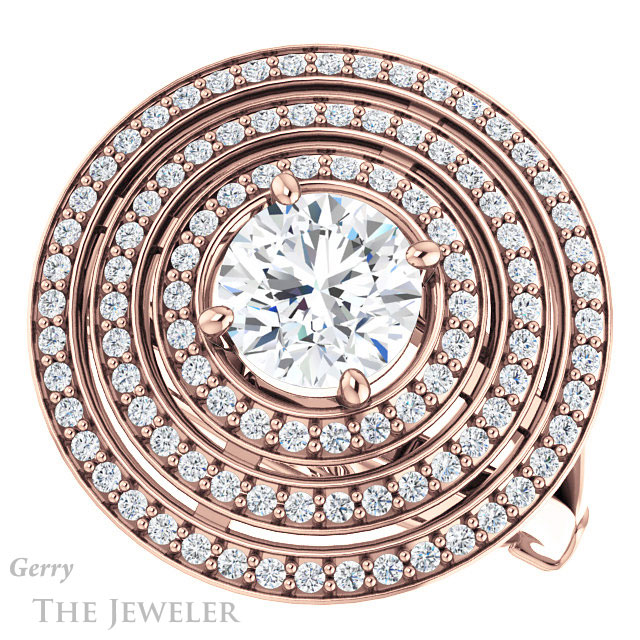 Round Cut Forever One Moissanite Engagement Ring #GTJ1057-round-fo-r 5 Round Cut Forever One Moissanite Engagement Ring #GTJ1057-round-fo-r