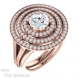 Round Cut Forever One Moissanite Engagement Ring #GTJ1057-round-fo-r 6 Round Cut Forever One Moissanite Engagement Ring #GTJ1057-round-fo-r