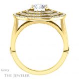 Round Cut Forever One Moissanite Engagement Ring #GTJ1057-round-fo-y 2 Round Cut Forever One Moissanite Engagement Ring #GTJ1057-round-fo-y