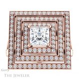 Princess Cut Forever One Moissanite Engagement Ring #GTJ1057-square-fo-r 1 Princess Cut Forever One Moissanite Engagement Ring #GTJ1057-square-fo-r