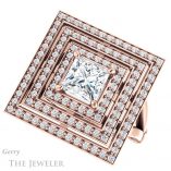 Princess Cut Forever One Moissanite Engagement Ring #GTJ1057-square-fo-r 5 Princess Cut Forever One Moissanite Engagement Ring #GTJ1057-square-fo-r
