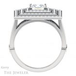 Princess Cut Forever One Moissanite Engagement Ring #GTJ1057-square-fo-w 2 Princess Cut Forever One Moissanite Engagement Ring #GTJ1057-square-fo-w