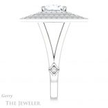 Princess Cut Forever One Moissanite Engagement Ring #GTJ1057-square-fo-w 3 Princess Cut Forever One Moissanite Engagement Ring #GTJ1057-square-fo-w