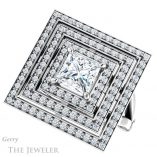 Princess Cut Forever One Moissanite Engagement Ring #GTJ1057-square-fo-w 5 Princess Cut Forever One Moissanite Engagement Ring #GTJ1057-square-fo-w