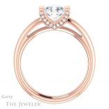 Cushion Cut Forever One Moissanite Engagement Ring #GTJ1059-cushion-fo-r 2 Cushion Cut Forever One Moissanite Engagement Ring #GTJ1059-cushion-fo-r