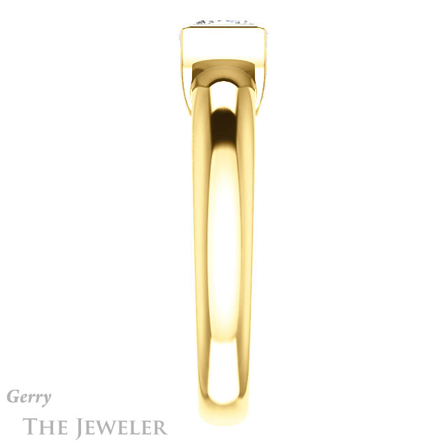Cushion Cut Forever One Moissanite Engagement Ring #GTJ1059-cushion-fo-y 3 Cushion Cut Forever One Moissanite Engagement Ring #GTJ1059-cushion-fo-y