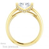 Oval Shaped Forever One Moissanite Engagement Ring #GTJ1059-oval-fo-y 2 Oval Shaped Forever One Moissanite Engagement Ring #GTJ1059-oval-fo-y
