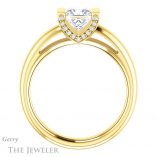 Princess Cut Forever One Moissanite Engagement Ring #GTJ1059-square-fo-y 2 Princess Cut Forever One Moissanite Engagement Ring #GTJ1059-square-fo-y
