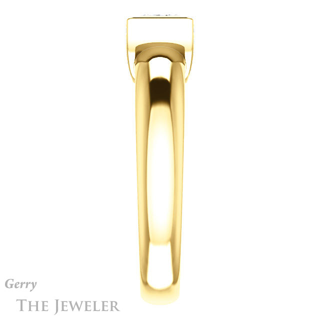 Princess Cut Forever One Moissanite Engagement Ring #GTJ1059-square-fo-y 3 Princess Cut Forever One Moissanite Engagement Ring #GTJ1059-square-fo-y