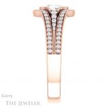 Cushion Cut Forever One Moissanite Engagement Ring #GTJ1060-cushion-fo-r