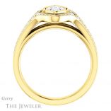 Marquise Cut Forever One Moissanite Engagement Ring #GTJ1060-marquise-fb-y 2 Marquise Cut Forever Brilliant Moissanite Engagement Ring #GTJ1060-marquise-fb-y