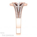 Oval Shaped Forever One Moissanite Engagement Ring #GTJ1060-oval-fo-r 3 Oval Shaped Forever One Moissanite Engagement Ring #GTJ1060-oval-fo-r