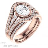 Oval Shaped Forever One Moissanite Engagement Ring #GTJ1060-oval-fo-r 6 Oval Shaped Forever One Moissanite Engagement Ring #GTJ1060-oval-fo-r