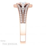 Round Cut Forever One Moissanite Engagement Ring #GTJ1060-round-fo-r 3 Round Cut Forever One Moissanite Engagement Ring #GTJ1060-round-fo-r