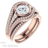 Round Cut Forever One Moissanite Engagement Ring #GTJ1060-round-fo-r 6 Round Cut Forever One Moissanite Engagement Ring #GTJ1060-round-fo-r