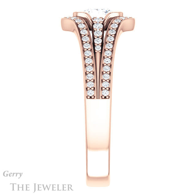 Princess Cut Forever One Moissanite Engagement Ring #GTJ1060-square-fo-r 3 Princess Cut Forever One Moissanite Engagement Ring #GTJ1060-square-fo-r
