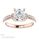 Cushion Cut Forever One Moissanite Engagement Ring #GTJ1061-cushion-fo-r 1 Cushion Cut Forever One Moissanite Engagement Ring #GTJ1061-cushion-fo-r