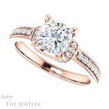 Cushion Cut Forever One Moissanite Engagement Ring #GTJ1061-cushion-fo-r 5 Cushion Cut Forever One Moissanite Engagement Ring #GTJ1061-cushion-fo-r