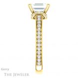Emerald Cut Forever Brilliant Moissanite Engagement Ring #GTJ1061-emerald-fb-y