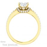 Oval Shaped Forever One Moissanite Engagement Ring #GTJ1061-oval-fo-y 2 Oval Shaped Forever One Moissanite Engagement Ring #GTJ1061-oval-fo-y