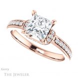 Princess Cut Forever One Moissanite Engagement Ring #GTJ1061-square-fo-r