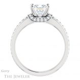 Princess Cut Forever One Moissanite Engagement Ring #GTJ1061-square-fo-w