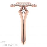 Emerald Cut Forever Brilliant Moissanite Engagement Ring #GTJ1062-emerald-fb-r