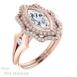 Marquise Cut Forever Brilliant Moissanite Engagement Ring #GTJ1062-marquise-fb-r