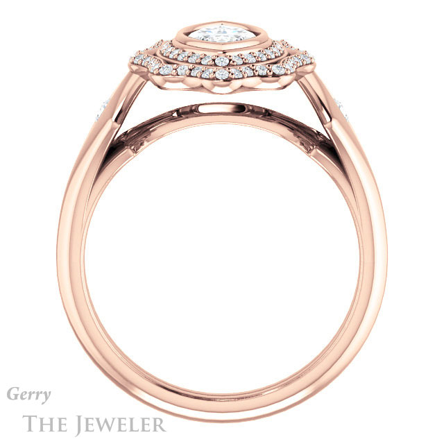 Marquise Cut Forever Brilliant Moissanite Engagement Ring #GTJ1062-marquise-fb-r