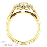 Marquise Cut Forever One Moissanite Engagement Ring #GTJ1062-marquise-fb-y 2 Marquise Cut Forever Brilliant Moissanite Engagement Ring #GTJ1062-marquise-fb-y