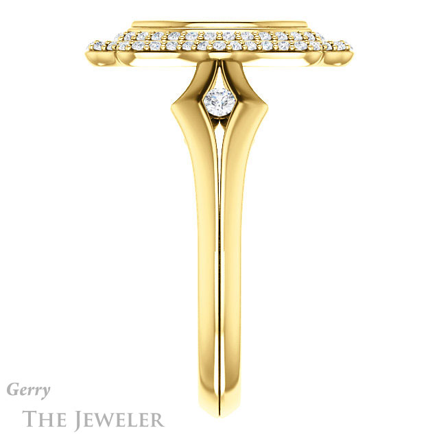 Marquise Cut Forever One Moissanite Engagement Ring #GTJ1062-marquise-fb-y 3 Marquise Cut Forever Brilliant Moissanite Engagement Ring #GTJ1062-marquise-fb-y