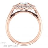 Oval Shaped Forever One Moissanite Engagement Ring #GTJ1062-oval-fo-r