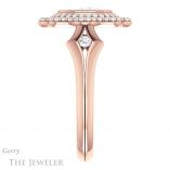 Oval Shaped Forever One Moissanite Engagement Ring #GTJ1062-oval-fo-r