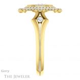 Oval Shaped Forever One Moissanite Engagement Ring #GTJ1062-oval-fo-y 3 Oval Shaped Forever One Moissanite Engagement Ring #GTJ1062-oval-fo-y