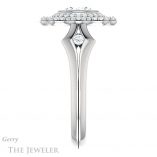 Round Cut Forever One Moissanite Engagement Ring #GTJ1062-round-fo-w 3 Round Cut Forever One Moissanite Engagement Ring #GTJ1062-round-fo-w