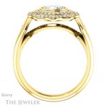 Round Cut Forever One Moissanite Engagement Ring #GTJ1062-round-fo-y 2 Round Cut Forever One Moissanite Engagement Ring #GTJ1062-round-fo-y