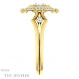 Round Cut Forever One Moissanite Engagement Ring #GTJ1062-round-fo-y 3 Round Cut Forever One Moissanite Engagement Ring #GTJ1062-round-fo-y