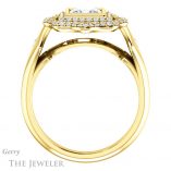 Princess Cut Forever One Moissanite Engagement Ring #GTJ1062-square-fo-y 2 Princess Cut Forever One Moissanite Engagement Ring #GTJ1062-square-fo-y