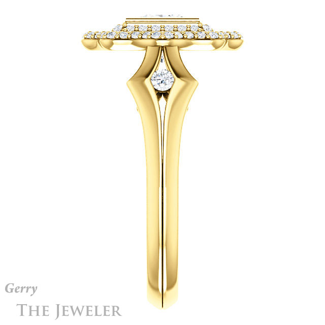 Princess Cut Forever One Moissanite Engagement Ring #GTJ1062-square-fo-y 3 Princess Cut Forever One Moissanite Engagement Ring #GTJ1062-square-fo-y