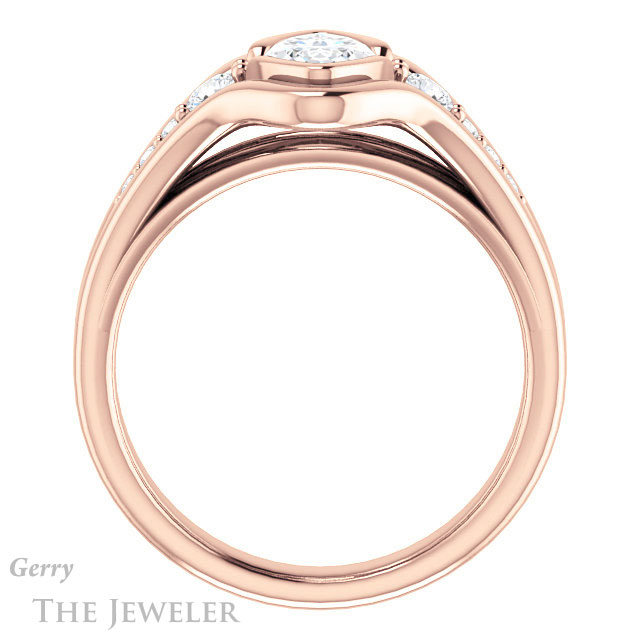 Marquise Cut Forever Brilliant Moissanite Engagement Ring #GTJ1063-marquise-fb-r