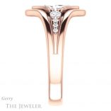 Marquise Cut Forever One Moissanite Engagement Ring #GTJ1063-marquise-fb-r 3 Marquise Cut Forever Brilliant Moissanite Engagement Ring #GTJ1063-marquise-fb-r